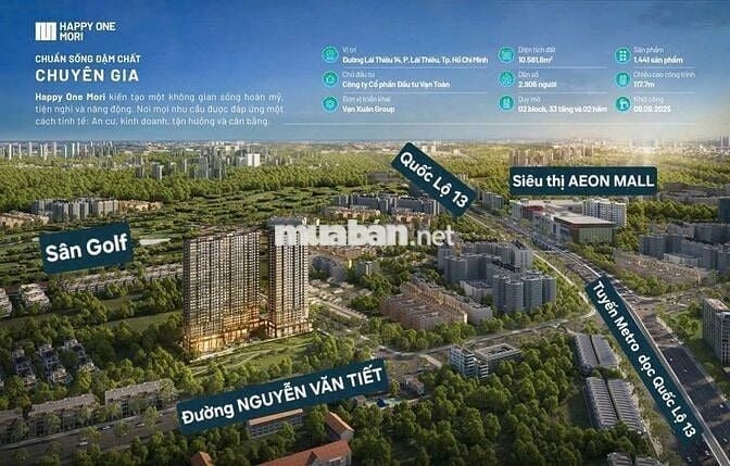 Chính thức nhận booking Happy One Mori Bình Dương hồ Chí Minh