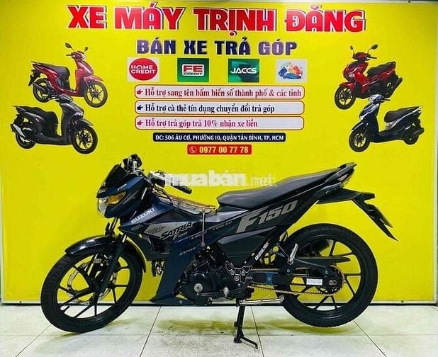 Suzuki Satria F150 hỗ trợ góp trả 30% nhận cavet