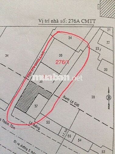 Cho thuê nhà MT Đường Cách Mạng Tháng 8