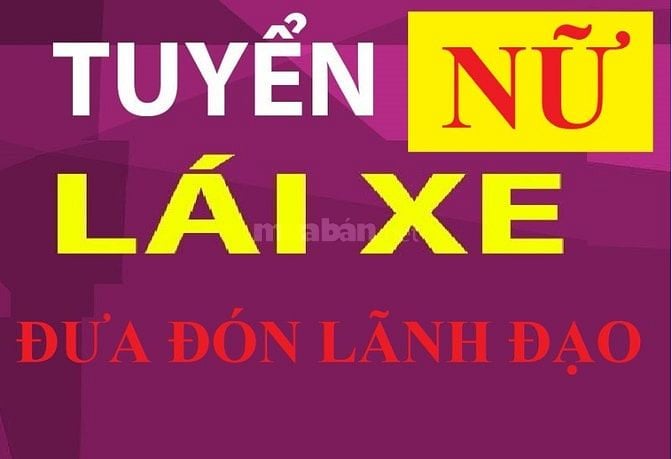 TUYỂN NỮ TÀI XẾ/LÁI XE ĐƯA ĐÓN LÃNH ĐẠO