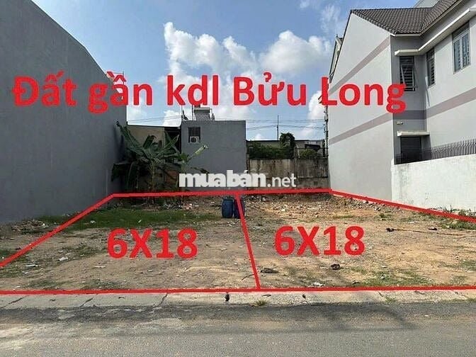 Bán Đất Gần Bửu Long – 108m²/lô – Sổ Riêng – Trả Trước 300 Triệu!