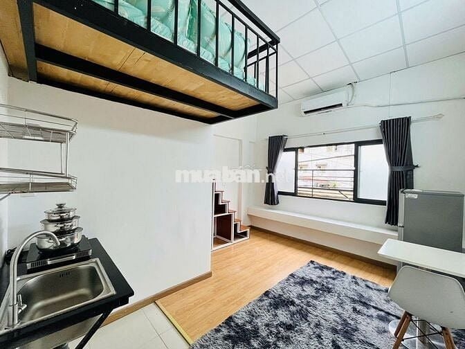 GÁC LỬNG FULL NỘI THẤT NGAY ĐH VĂN LANG, CHỢ BÀ CHIỂU