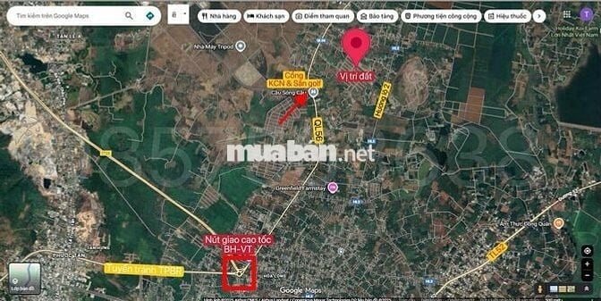 ĐẤT THỔ CƯ 100% TRONG KHU DÂN CƯ - ĐƯỜNG THÔNG CỔNG CHÍNH SONADEZI