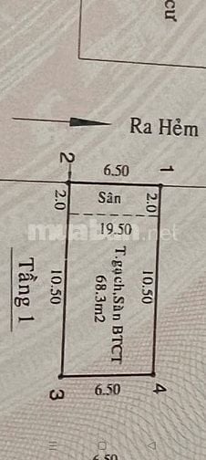 Hiếm, căn góc 6,5❌12,5, 2 tầng, 🚗 vi vu, Lê Văn Lương, Phước Kiển, NB