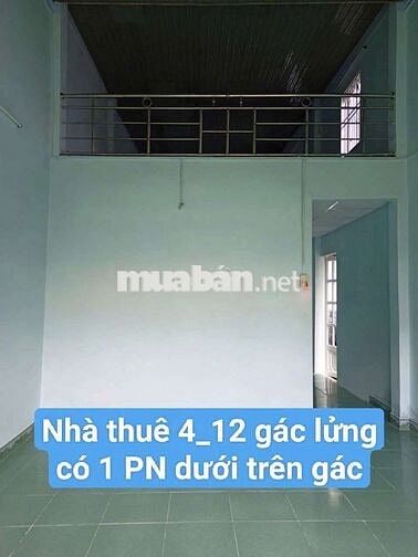 Nhà thuê 4×12 Gác lửng Ấp 3 Đường võ văn vân Vĩnh Lộc B bình chánh