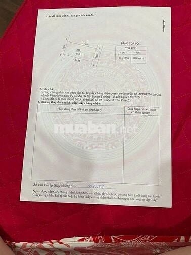 60M2 VĨNH LỘC, THƯ PHÚ, THƯỜNG TÍN, HN ♥️ SỔ ĐẸP HIẾM CÓ KHÓ TÌM  📐