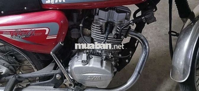 Xe mô tô SYM Wolf 125 năm 2010 màu đỏ rin 90%