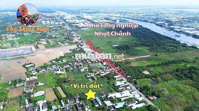 ⭐️ 332m² thổ cư, cách nhựa DT832 100m. Ấp 6, Nhựt Chánh, Bến Lức