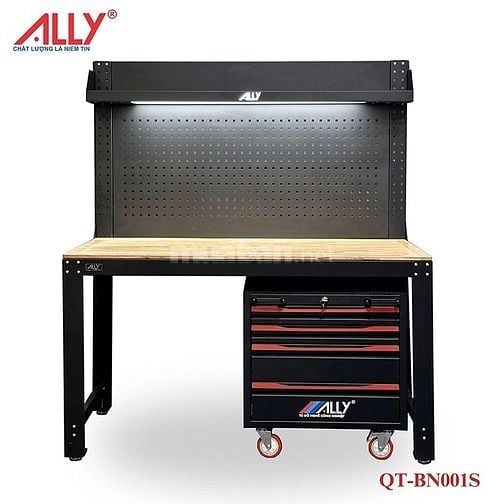 Bàn thao tác cơ khí ally qt-bn001s – giải pháp hoàn hảo cho xưởng & ga