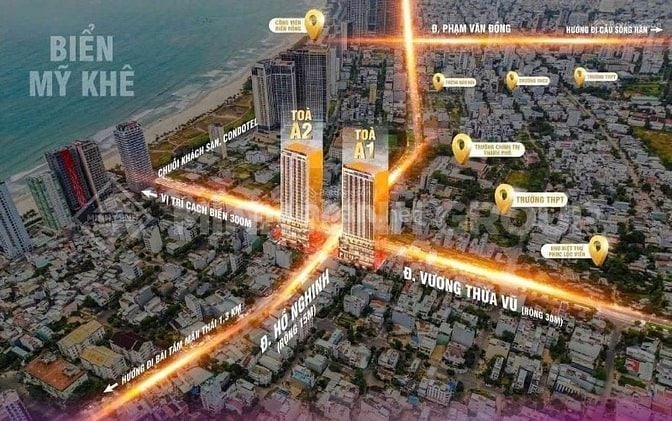 BÁN CĂN HỘ SUN COSTA RESIDENCE ĐÀ NẴNG–VIEW BIỂN MỸ KHÊ, TẦNG CAO