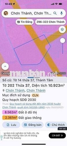 BÁN ĐẤT MẶT TIỀN NGAY QUỐC LỘ HCM