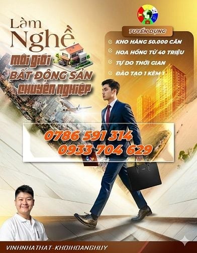 Tuyển Chuyên Viên Kinh Doanh Môi Giới BDS