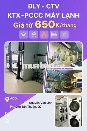 🏙️Ký túc xá Quận 7 giá rẻ Bao điện nước uy tính tiện ích Có khắp HCM