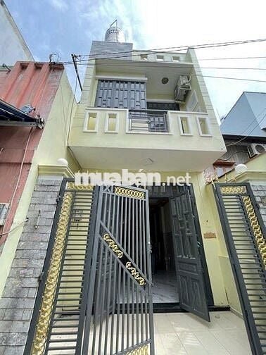 NHÀ ĐẸP 2 TẦNG, 2 MẶT TIỀN HẺM XE HƠI THÔNG, (4X14)M2, 4,38 TỶ CÒN TL