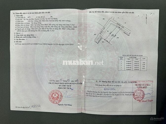 ĐẤT CẠNH CHỢ CỦ CHI, Đ Lê Minh Nhựt,(5x20)102m2, SHR, Giá 970tr.