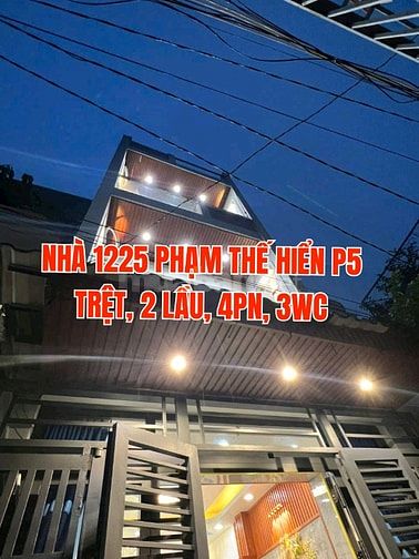 Bán nhà 1trệt, 2 lầu, Hẻm 1225 Phạm Thế Hiển P5, Q8. Ngang 3,8mx 10m