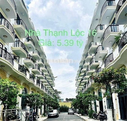 Nhả Thạnh Lộc 16 ngang 4,2 x14 xây 4 lầu, 5.39 tỷ