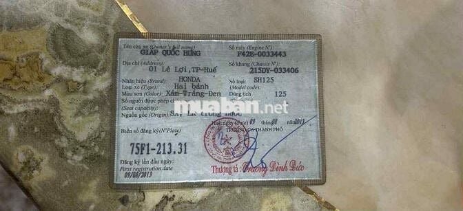 Cần bán con Sh 2013 lên giáp 150 i