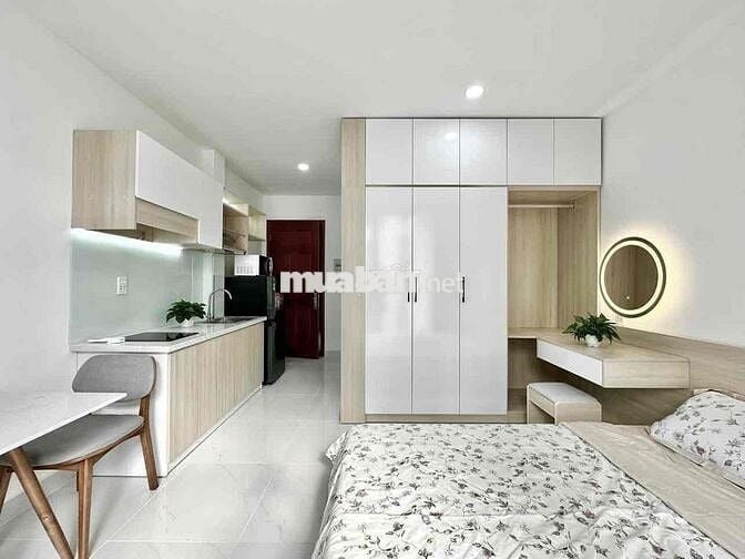 ✨ CĂN HỘ STUDIO BAN CÔNG CAO CẤP FULL NỘI THẤT NGAY CV LÀNG HOA ✨