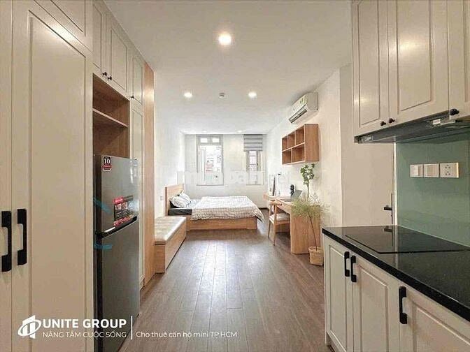 Phòng cho thuê Bình Thạnh gần Hàng Xanh_Full nội thất, cửa sổ lớn