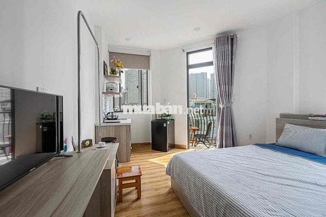 🏢 GIÁ THẬT ! CHDV STUDO_BALCONY_45m2_Hầm Xe Thang Máy_FULL NT