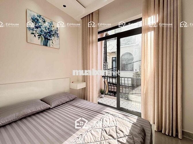 STUDIO BAN CÔNG TONE MÀU HIỆN ĐẠI FULL NỘI THẤT GẦN CÔNG VIÊN GIA ĐỊNH