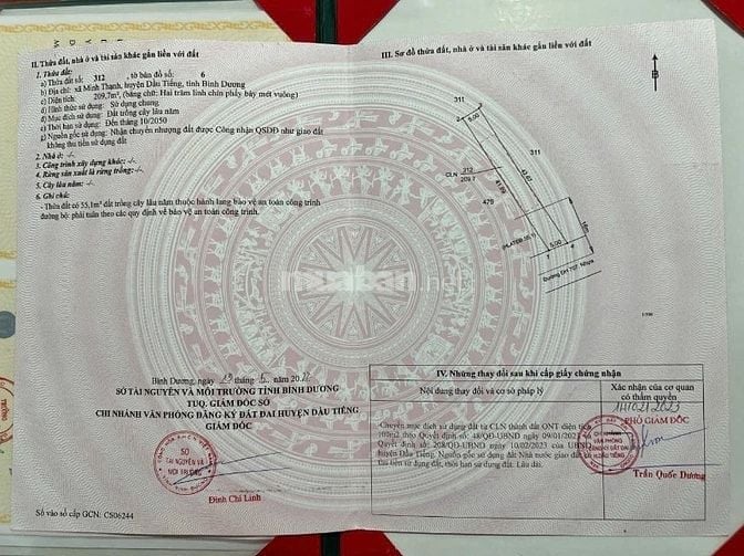 ĐẤT NGAY MẶT TIỀN ĐƯỜNG NHỰA DH707 CHỈ 840TR