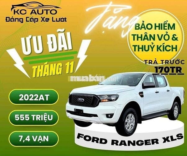 ông vua địa hình Ford Ranger XLS 2022 AT bản 1 câu