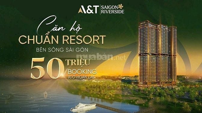 Ra mắt căn hộ A&T Sài Gòn Riverside, Ven Sông Sài Gòn,cơ hội đầu tư F0
