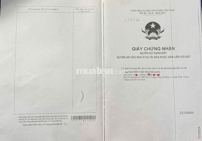 NHÀ HẺM BÁN CHÍNH CHỦ - NƠ TRANG LONG, P. BÌNH THẠNH, HCM