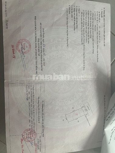 Bán đất chơn thành phường thành tâm