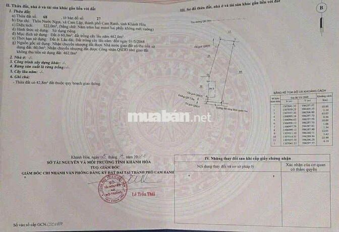 CHỦ NGỘP CẦN BÁN GẤP LÔ ĐẤT 1TỶ500 TẠI CAM LẬP - CAM RANH🥰