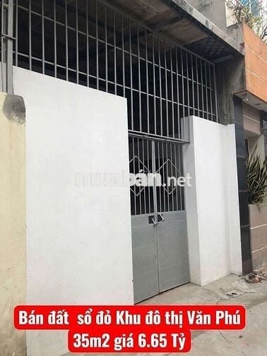 Bán đất tặng nhà phố Văn La - Văn Phú 35m giá 6.65 Ty