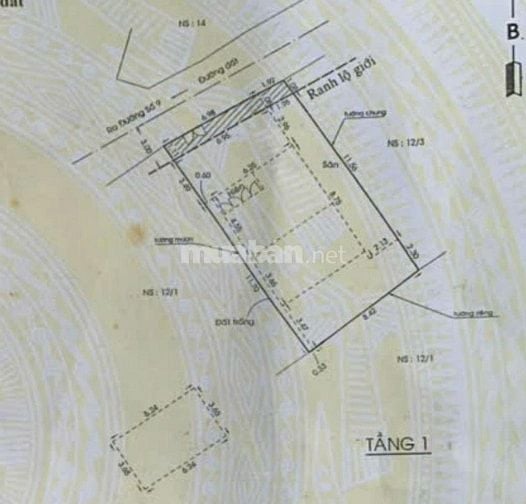 BÁN NHÀ GÀN ĐƯỜNG ĐẶNG VĂN BI THỦ ĐỨC