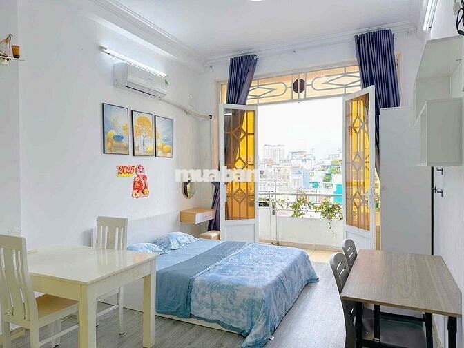 🏡 Căn Hộ Studio Full Nội Thất , Ban Công , Máy Giặt Riêng , Quận 1 💕