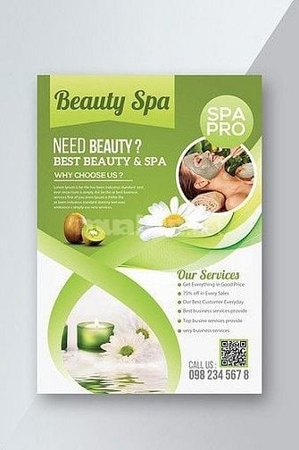 In nhanh lấy trong ngày: Tờ rơi, tờ gấp, tem nhãn tiệm nails -spa...