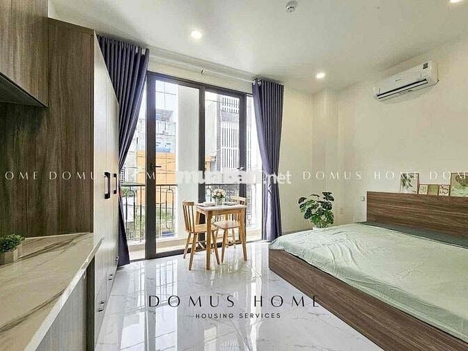 cho thuê căn họp studio giá rẻ ban công - full nội thất gần Tôn Đản