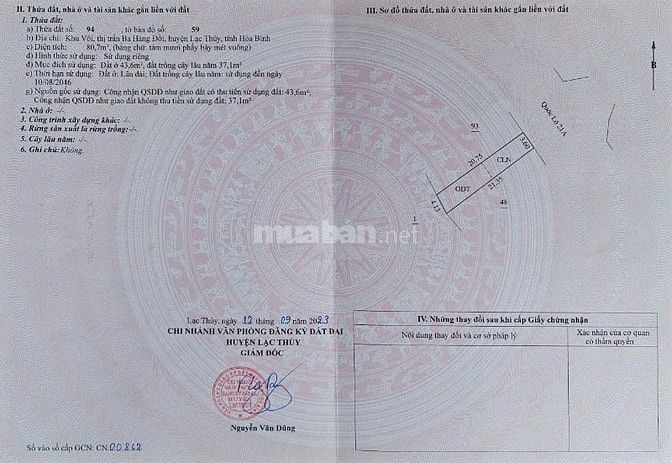 ĐẦU TƯ SINH LỜI – LÔ ĐẤT MẶT PHỐ QUỐC LỘ 21 – TT. BA HÀNG ĐỒI