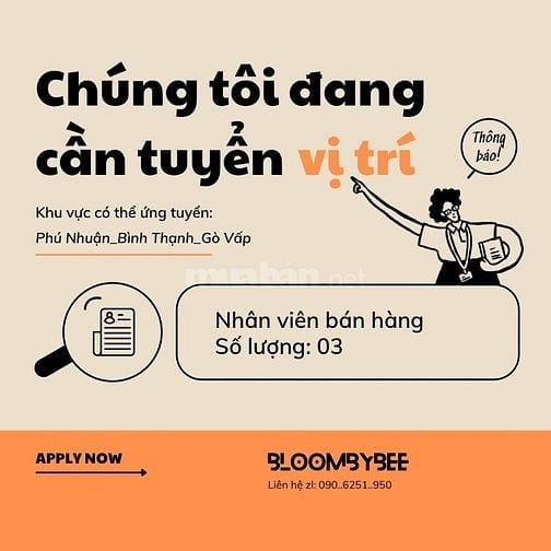VIỆC LÀM PARTTIME - FULLTIME CHO NGƯỜI ĐI LÀM PHÚ NHUẬN 