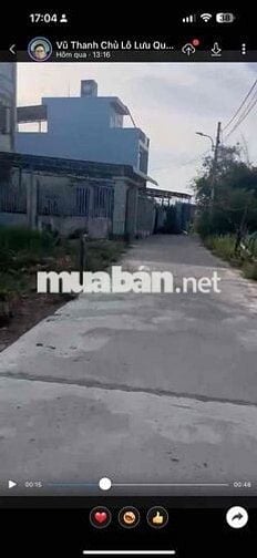 ĐẤT KIỆT OTO LƯU QUANG VŨ DT LỚN NGANG 5.8m  NHỈNH 2T