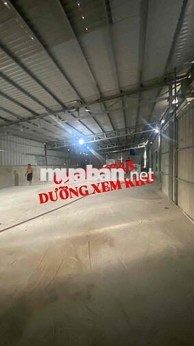 CHO THUÊ KHO XƯỞNG 300m2 - TRỐNG SUỐT - ĐIỆN 3PHA - NỞ HẬU