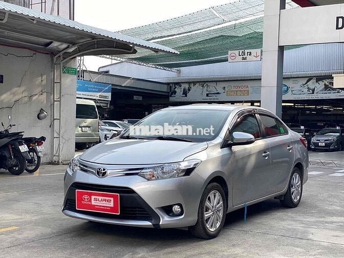 Toyota Vios số sàn màu bạc 2018 xe gia đình xe cọp