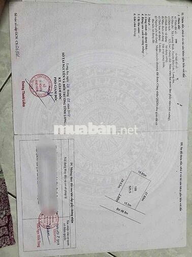 bán đất thổ cư có vườn lương bình bến lức long an