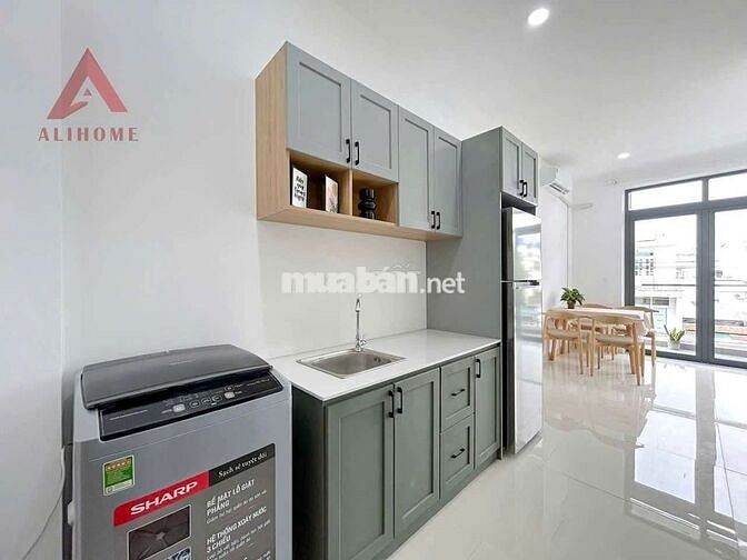 1PN ~50m2 balcony thang máy máy giặt riêng Satra Eximland giáp quận 1