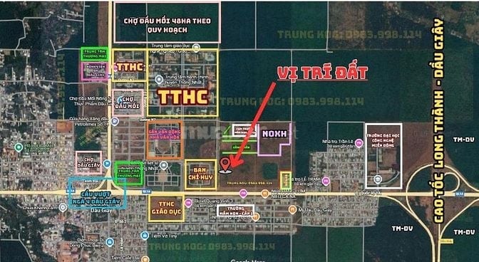 100m2 Chỉ 660 Triệu, gần Chợ Đầu mối Nông sản Dầu Giây