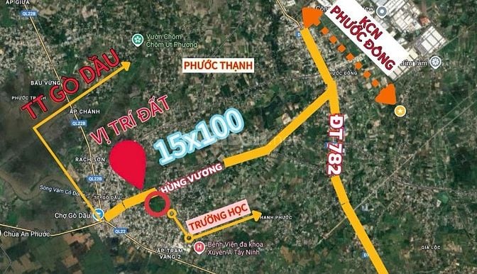 Siêu phẩm đất thổ vườn 1000m2 (12x85) có 100m2 đất ODT phường Gò Dầu