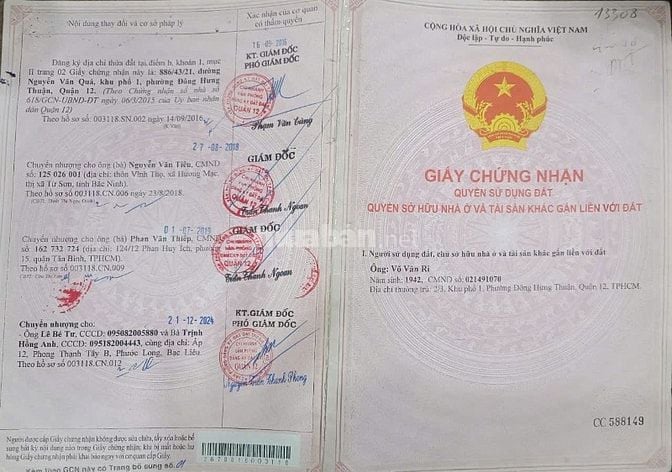 Chính chủ bán nhà trọ thổ cư 100% hẻm xe hơi Nguyễn Văn Quá Quận 12