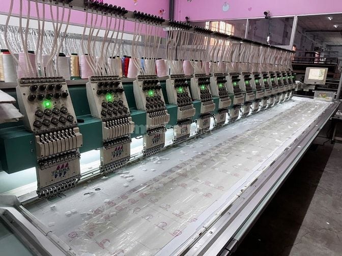 Thanh lý máy thêu Tajima 15 đầu, 9 kim Nhật