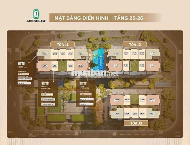 Chính chủ pass căn 2PN tòa J3 tầng cao, view đẹp chỉ với hơn 1 tỷ