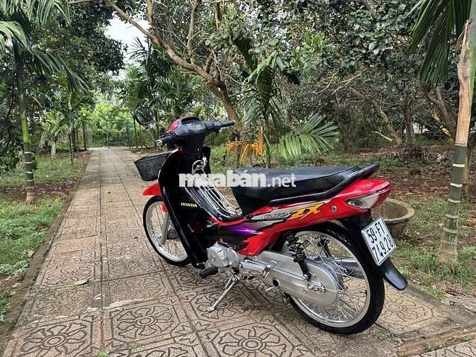 Xe máy Honda Wave ZX màu đỏ đen số sàn